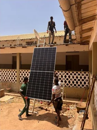 Guinea-Bissau — solar installation, photo 98